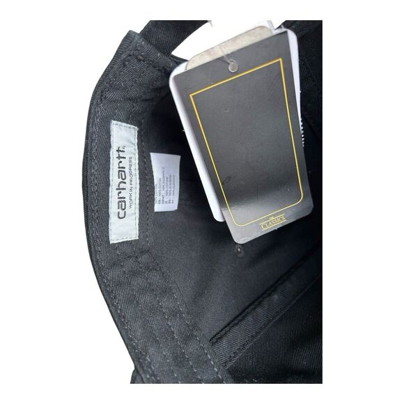 Carhartt WIP Madison Logo Cap Black White | Work In Progress Hat - Picture 6 of 10